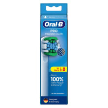 Pro Precision Clean Replacement Toothbrush Heads for Electric Toothbrush, Pack of 8, Teeth Cleaning with Innovative X-shaped Bristles, Original Oral-B