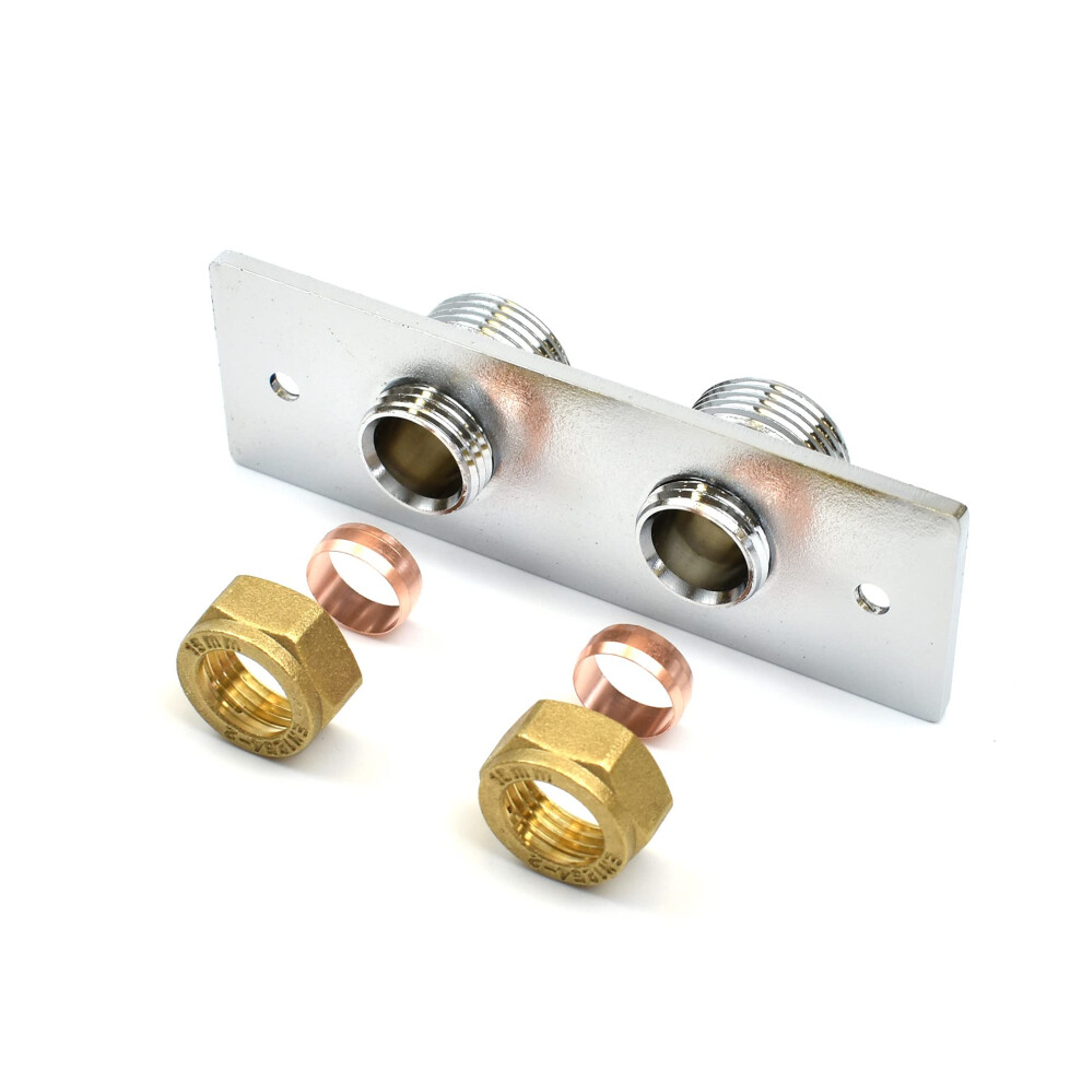 Chrome Douche Bidet Shataff Thermostatic Shower Fixing Bracket Back Plate Bathroom Toilet Mixer Bar Valve Wall Mounted Kit 5060567727418