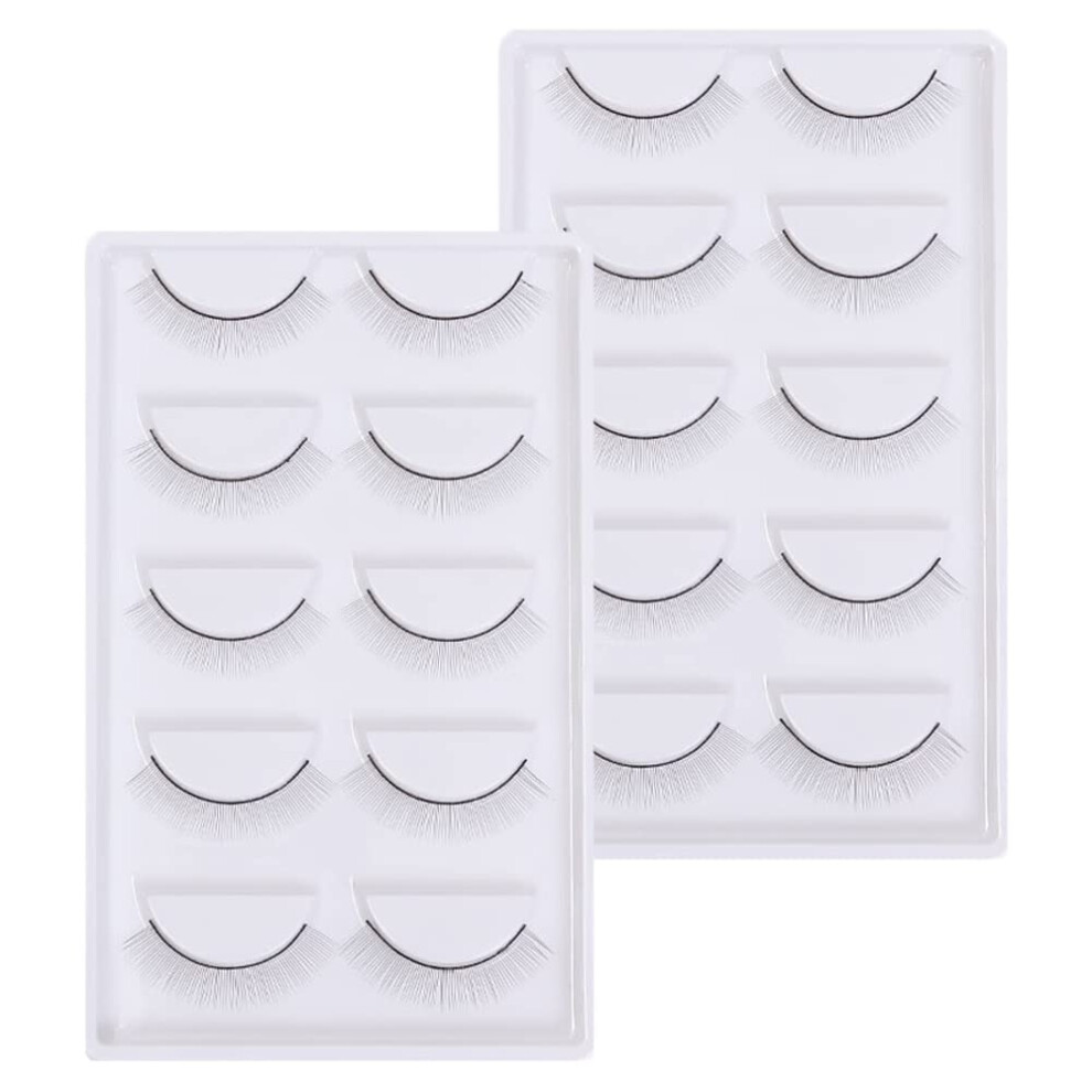 Binbxoq 10 Pairs Eyelash Extensions Practice Training Eyelashes Lashes For Training Eyelash Extension Makeup Beginners