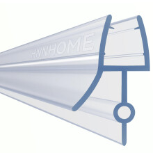 Bath Shower Screen Door Seal Strip for 4-6mm Glass Up to 14mm Gap