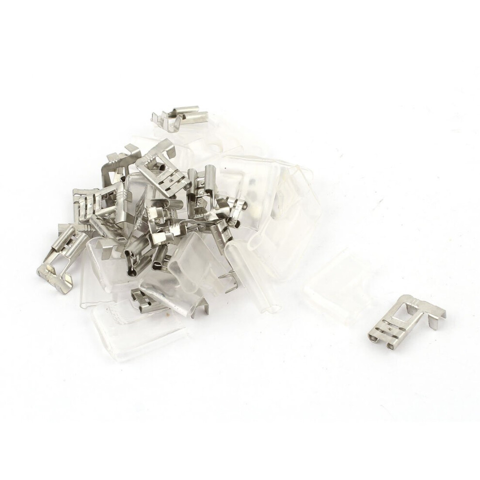 Photos - Other Electrical Equipment sourcing map 20pcs Flag 6.3mm Crimp Wire Terminal Female Spade Connector + Case