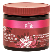 Pink Shea Butter Coconut Oil Moisturizing Amplifying Gel Curl Activator 16 oz