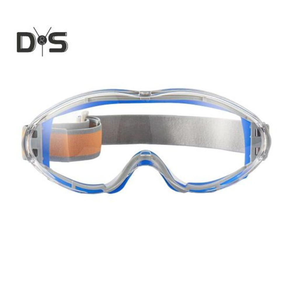 (blue) Industrial Grade Safety Goggles Anti Fog Clear Lens Comfortable Fit Reliable Eye Protection Goggles