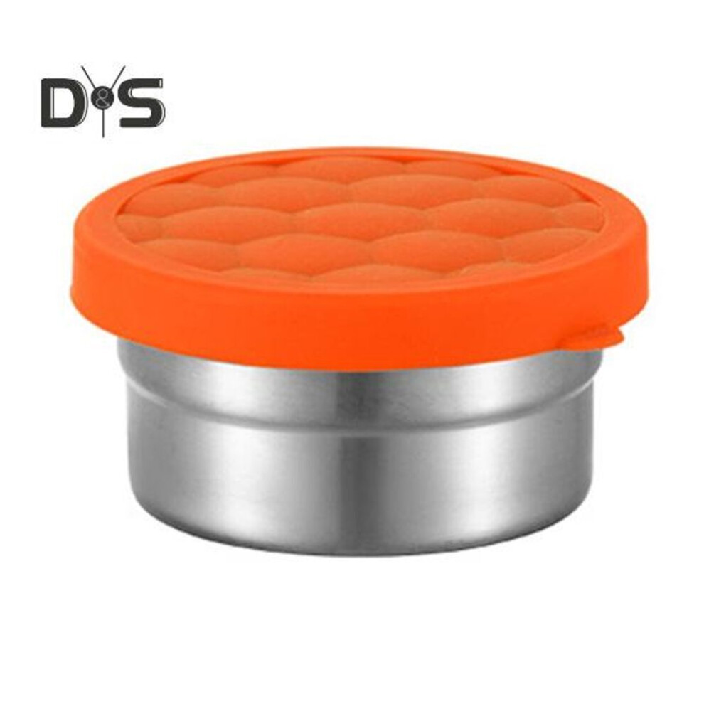 (as the picture, G) Stainless Steel Snack Containers For Kids Leak Proof Toddler Food Container With Silicone Lids Stackable Metal Lunch Box For School And Daycare