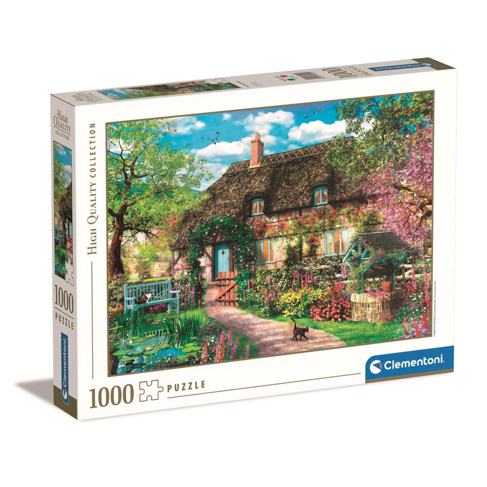 Clementoni - 39520 - Collection Puzzle - The Old Cottage - 1000 Pieces - Made In Italy - Jigsaw Puzzles For Adult