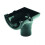 112mm Half Round Gutter Stop End Outlet - Black 1