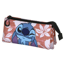 Lilo and Stitch Maui-FAN Triple Pencil Case 2.0, Pink, 23 x 11 cm