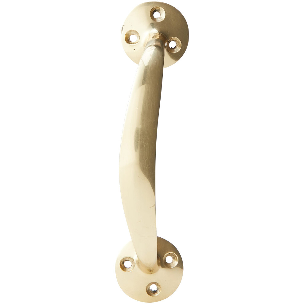 Bh02100 Victorian Bow Handle, 150Mm (6 Inch) - Polished Brass 5013249365040