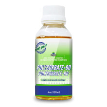 Polysorbate 80 liquid (TWEEN 80) (120ml)- |no adulterants, cosmetic grade cGMP quality| used as emulsifiers, excipient, surfactants, lotioncrafter