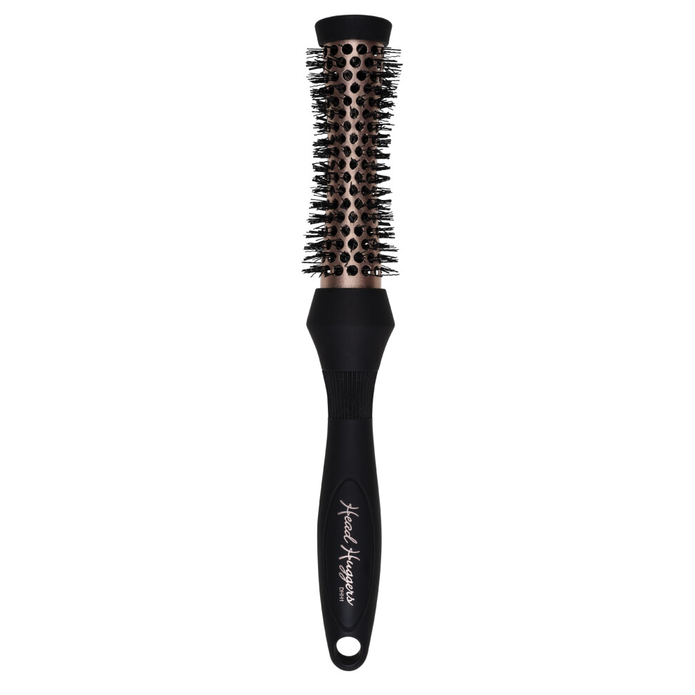 Denman (X-Small) Thermo Ceramic Hourglass Hot Curl Brush - Hair Curling Brush For Blow-Drying, Straightening, Defined Curls, Volume & Root-Lift - Rose & Gold