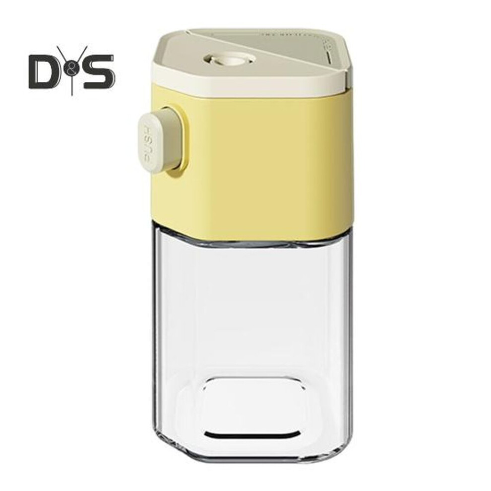 (yellow) Salt & Spice Shaker 0.5g Precision Dispenser With Moisture-proof Design 200ml Bpa-free Glass Kitchen Spice Jar For Camping Bbq