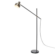 Litecraft Russ Cantilever Styled Floor Lamp - Black, Nickel