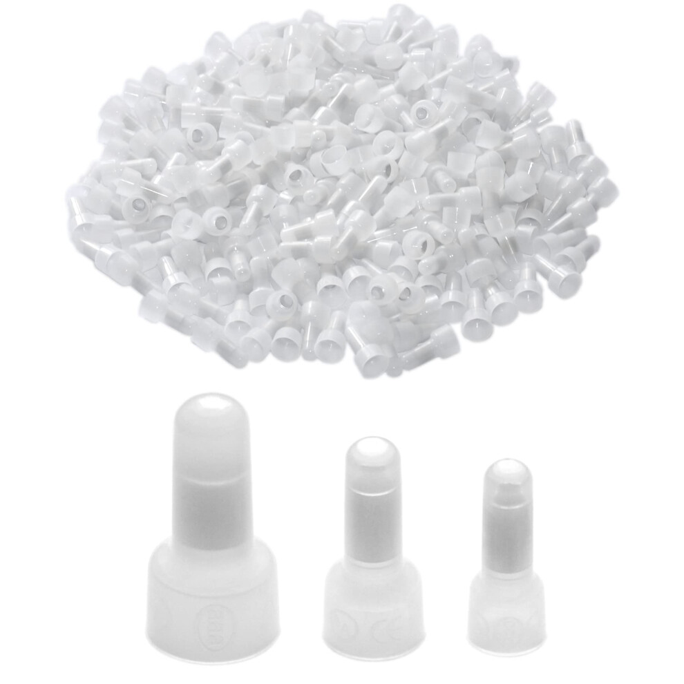 400 Pcs Nylon Insulation Wire Crimp Terminals,Wire Caps, Crimp Closed End Connectors 749350944472