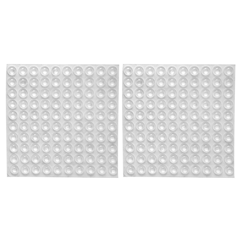 Clear Rubber Feet Adhesive Bumper Pads Self Stick Bumpers Sound Dampening Door Bumpers Cabinet Buffer Pads, 8.5 By 2.5 Mm, 200 Pieces 710560358168