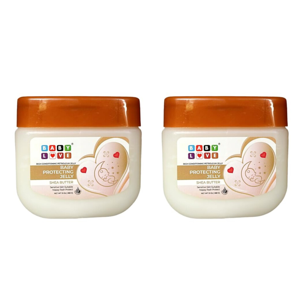 Baby Love Nursery 100% Pure Petroleum Jelly With Shea Butter 2 X 368G Ican London