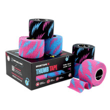 6 Rolls Weightlifting Thumb Tape | Gym Tape with Sweatproof Adhesive | Easy Tear, Increases Bar Grip | Thumb Tape for Hook Grip, OLY Lifting, Finger