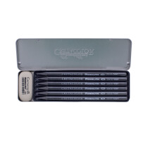 Cretacolor 204 26 Pocket Set, 7 Piece Set with Rubbers