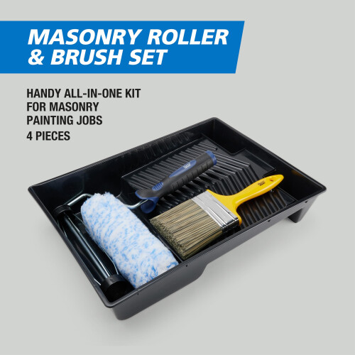 Harris Trade Masonry Roller & Brush Set 1