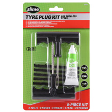 20500 Tyre Repair Reamer Plug Kit, Medium Heavy Duty Strings, T Handle Type and Plug Bond, 8 piece set