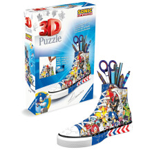 Sonic The Hedgehog Hedgehog - 3D Puzzles for Kids Age 8 Years Up - 108 Pieces - No Glue Required - Shaped Shoe, Trainer, Sneaker