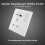 BG Electrical Single Switched Power Plug Wall Socket with Type A USB and Type C USB Charging Ports, Fast Charge, Screwless Front Plate, Evolve, 7
