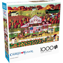 Buffalo Games - Charles Wysocki - Fazendas de Outono - Puzzle de 1000 Peças para Adultos