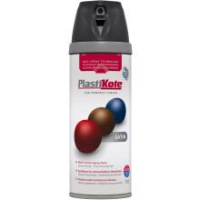 Plasti-kote Premium Spray Paint Satin 400ml Black