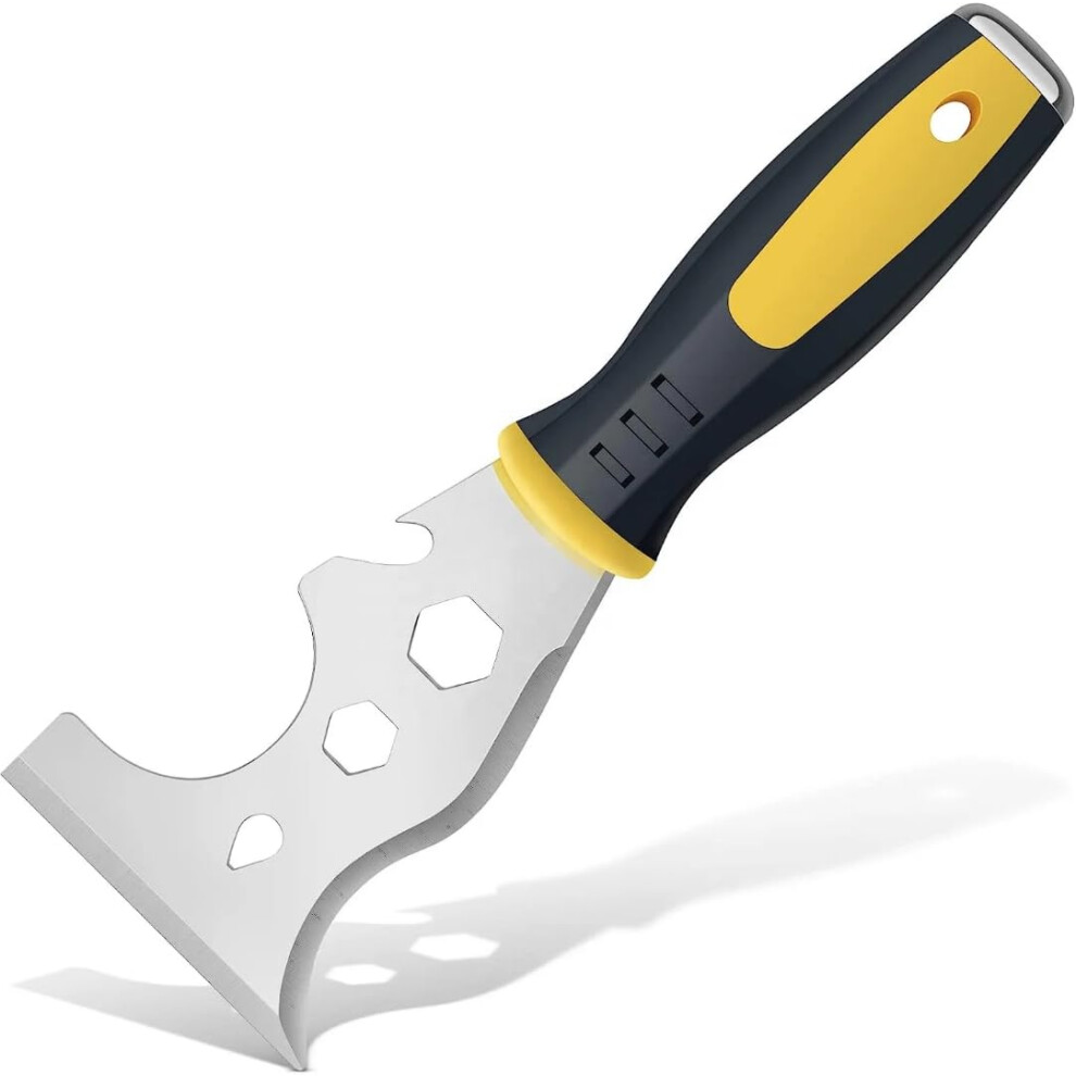 Scraper Tool, Stainless Steel 13-In-1 Painters Tool, Putty Scraper Professional Quality, Straight Scraper, Curved Scraper, Roller Cleaner, Nail Puller 5065019594013