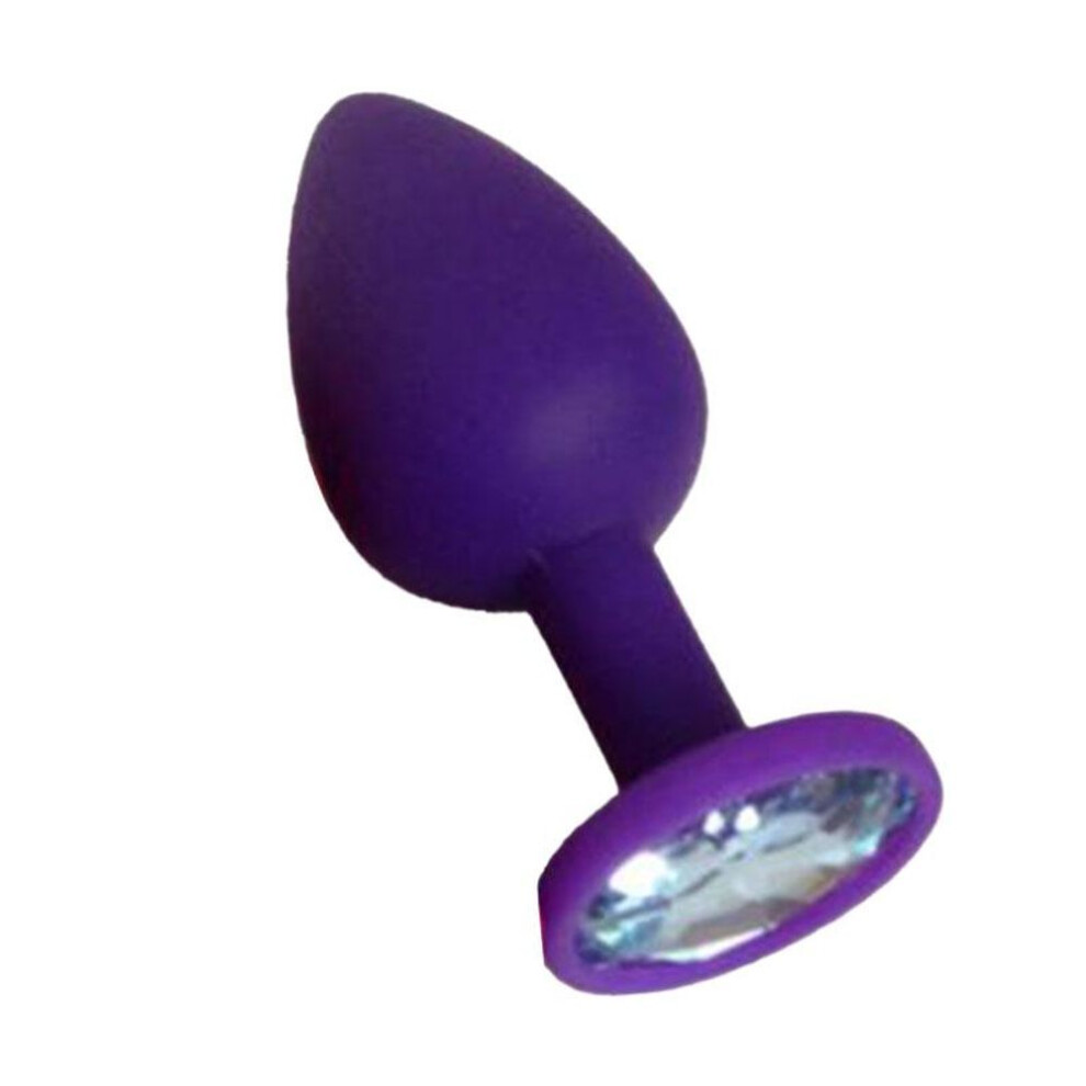 (purple) Sexy Silicone Anal Plug Massage Adult Sex Toys For Women Or Man Butt Plugs