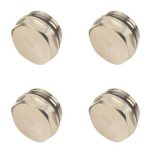 x4 Blank Cap Manual Radiator AIR Vent Bleed Plug Valve 1/2" BSP