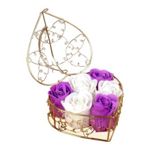 (L) Scented Roses Flower Artificial Flowers Wedding Party Bath Soap Plant Oil Rose Soap Flower Valentine's Day Gifts