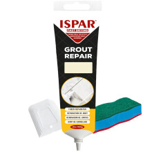 Tile Grout, 400 g Creme Grout Reviver, Fast Drying Premixed Grout Repair Kit with Spatula & Sponge, Ideal for Bathroom, Kitchen & Floor Tiles Renewal