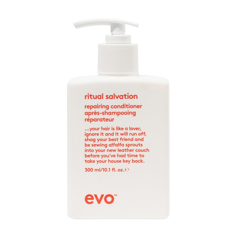 Evo Ritual Salvation Repairing Hair Conditioner - Protein Treatment For Damaged & Brittle Hair, Helps Reduce Breakage & Protects Colour - 300Ml