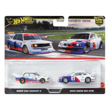 Hot Wheels Premium Car Culture 2-Pack Veicoli in Scala 1:64, Combinazioni Varie, Pneumatici Real Riders