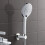 UV0650016010 Universal Shower Head, Chrome 6