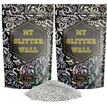MyGlitterWall 300G Glitter for Paint for Walls - Silver AB Paint Glitter for Emulsion for Walls - Decorations Perfect for Indoors and Outdoors