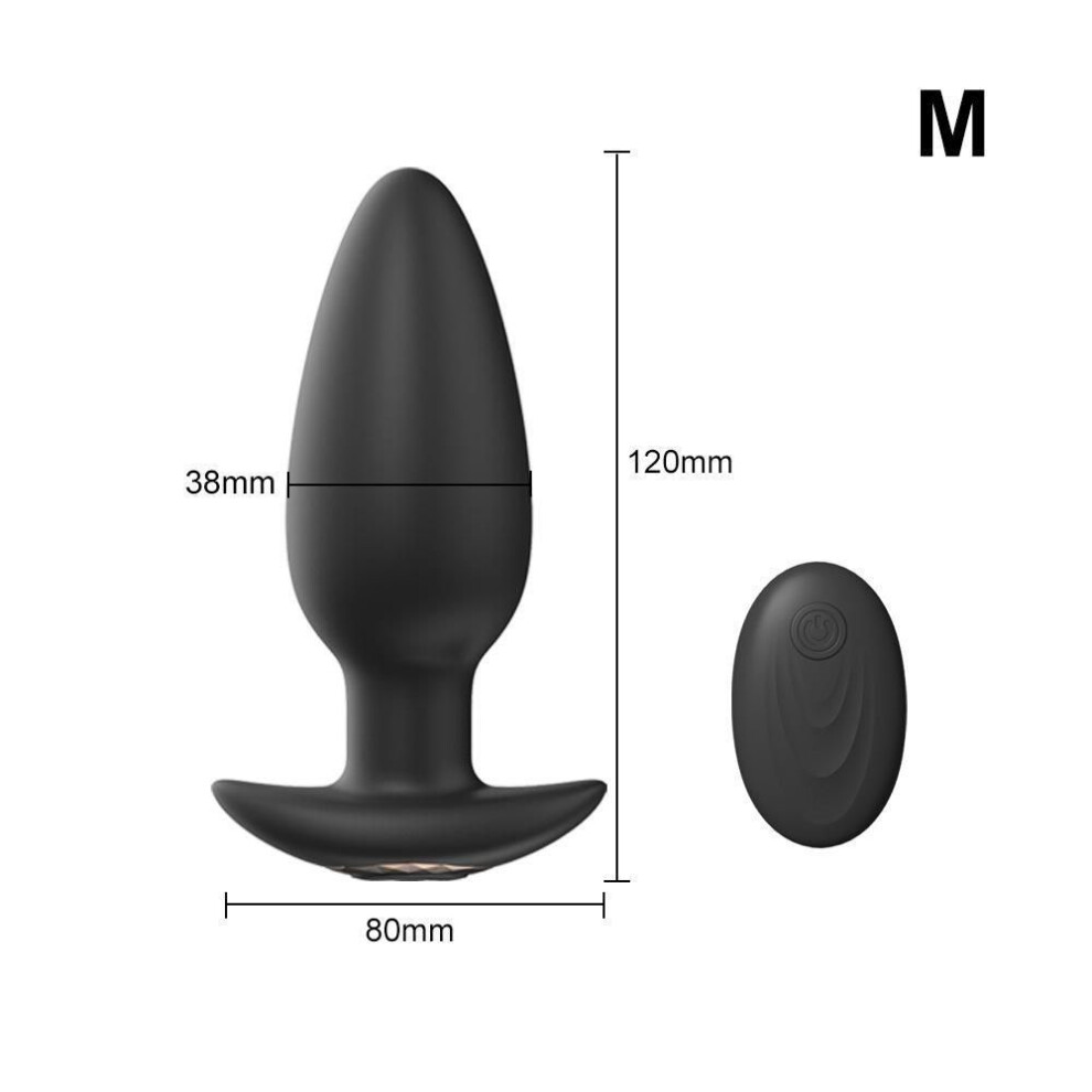 (as the picture, Medium) Electric Male Knight: Silicone Wearable Masturbator with Remote-Controlled Anal Plug and Thumb Beads for Backyard Fun