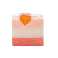 (B) Love Rainbows Gold Foil Soap Heart-shaped Soap Essential Oil Hand Made Soap Moisten And Clean Face Soap Valentine's Day Hand Gift
