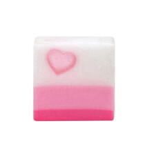 (E)Love Rainbows Gold Foil Soap Heart-shaped Soap Essential Oil Hand Made Soap Moisten And Clean Face Soap Valentine's Day Hand Gift