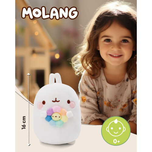 Molang Regenbogenblumenplüsch 16Cm 1