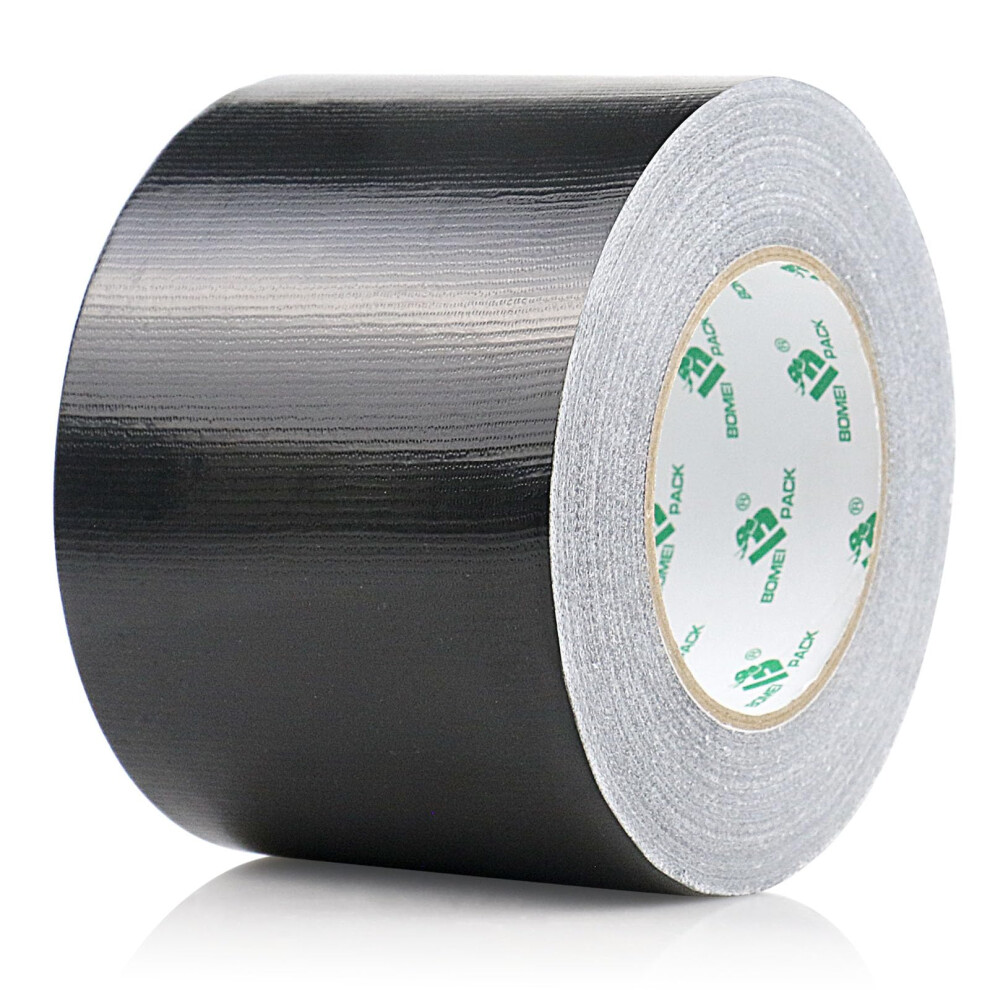 1 Roll Black Duct Tape 4 Inch Reinforced Black Gaffer Tape 100Mm X 50M Waterproof Heavy Duty Ducts Fixing Tape,Diy Craft Labeling 6937163904774