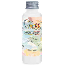 Varnish for Acrylic Painting,100ml Acrylic Varnish Gloss,Clear Varnish Keeps Paintings from Yellowing, Cracking, Maintains Permanent Color (Gloss)