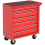 Durhand DURHAND Roller Tool Cabinet Storage Chest Box Garage Workshop 7 Drawers Red 8