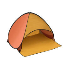 (Yellow) camping kit Yellow Beach Head Tent, Automatic Quick-opening Beach Shade And Sun Protection Head Tent