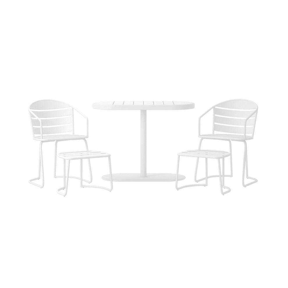 COSCO Metro Retro 5 PC Set, Chairs, 2 Ottomans, Bistro Table-image-OPC-PH8K75D-NEW