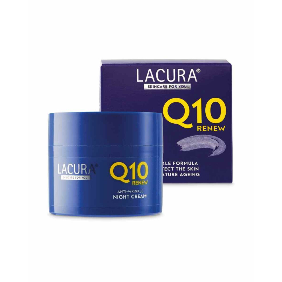 Lacura Anti-Wrinkle Night Cream Q10 Renew Coenzyme With Avocado Oil Anti Ageing