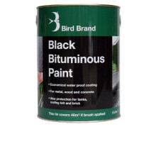 BIRD Brand Black Bitumen Paint - 5 Litre, 416830