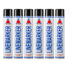 Aerosol Solutions Line Marker, Grass and Road Spray Paint, Black, 750 ml (Pack of 6)