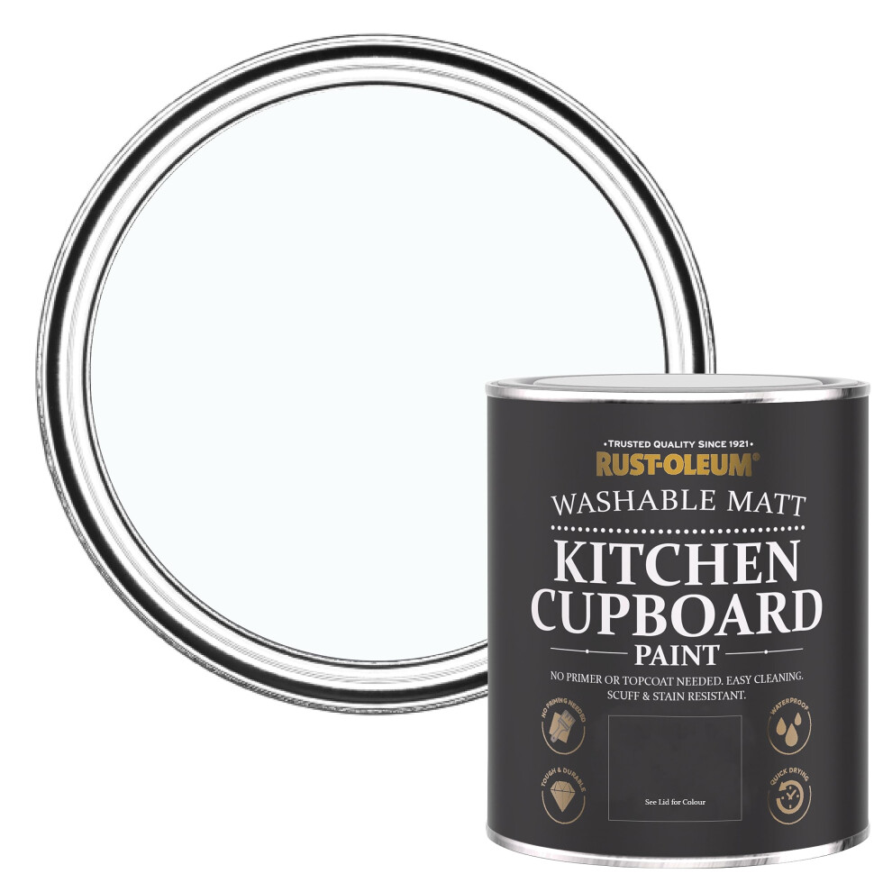 Rust-Oleum Light Blue Kitchen Cupboard Paint in Matt Finish - Icecap 750ml