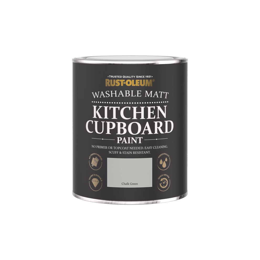 Rust-Oleum Kitchen Cupboard Paint In Matt Finish - Chalk 750Ml Green